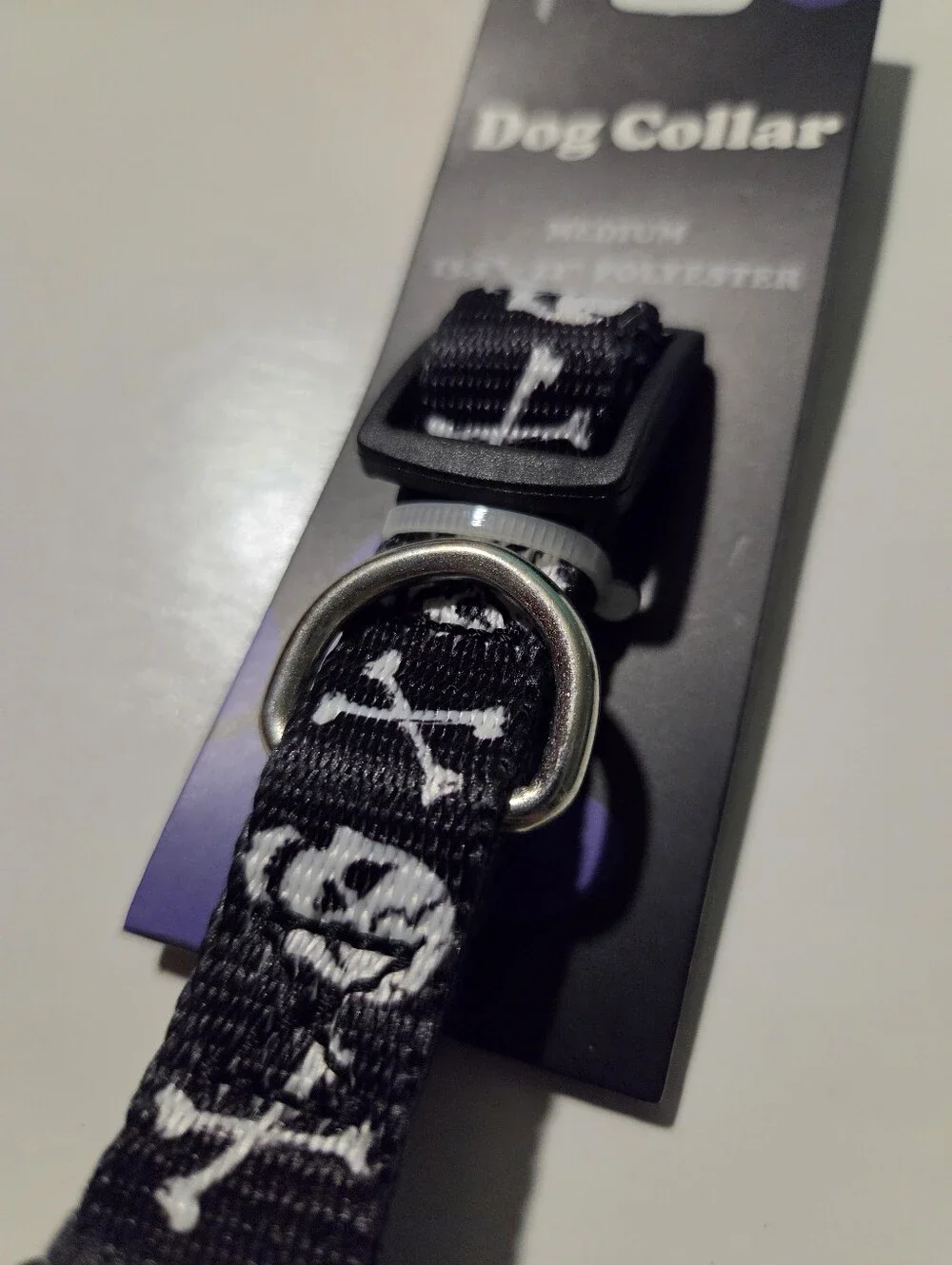 medium skull dog collar new